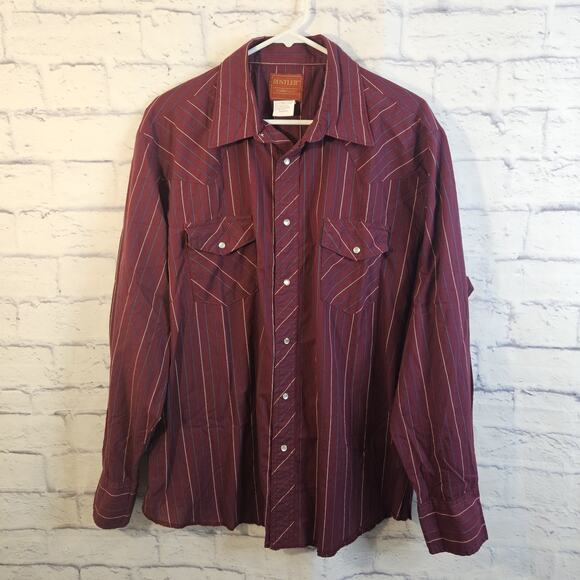 Rustler Other - VTG Rustler X Long Tails Striped Western Cowboy Pearl Snap Shirt Rodeo XL
